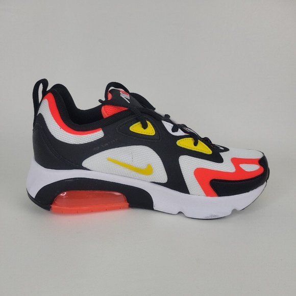 Nike Air Max 200 Running Atlhetic Shoes Black White - Picture 3 of 12